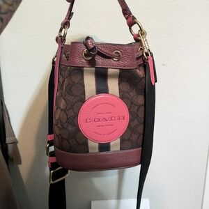 Coach Pink and Brown Women's Bag